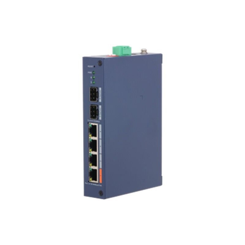 Dahua Chs4206-4Et-60 4 Port 10/100 + 2 Port Sfp Uplink 60W Poe Cloud Yöneti̇lebi̇li̇r Endüstri̇yel Switch