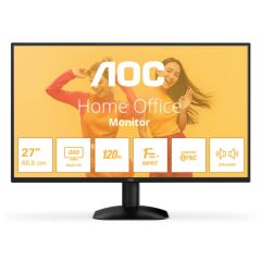27 Aoc Q27B35S3 Ips 1Ms 120Mhz 1Xhdmi 1Xdp 2K Qhd 2560X1440 Hoparlör Flicker-Free Vesa Si̇yah