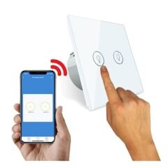 Fonri̇ Wf3-El3-0202-03 Wifi Kablosuz S1N2G Akilli Dokunmati̇k Çi̇ftli̇ Duvar Anahtari