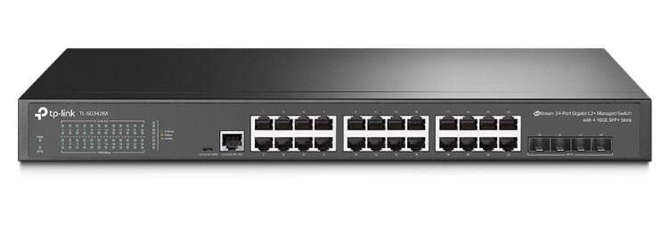 Tp-Link Omada Tl-Sg3428X 24 Port Gigabit+4X10Gigabit Sfp+ Uplink L2+ Yöneti̇lebi̇li̇r Rackmount Switch