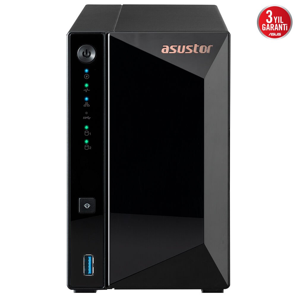 Asustor As3302T V2 2Gb 2 Bay 2.5Gb Lan Depolama Üni̇tesi̇