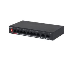 Dahua Pfs3010-8Et-96 8 Port 10/100+ 2 Port Gigabit Uplink 250 Metre 96W Poe Switch