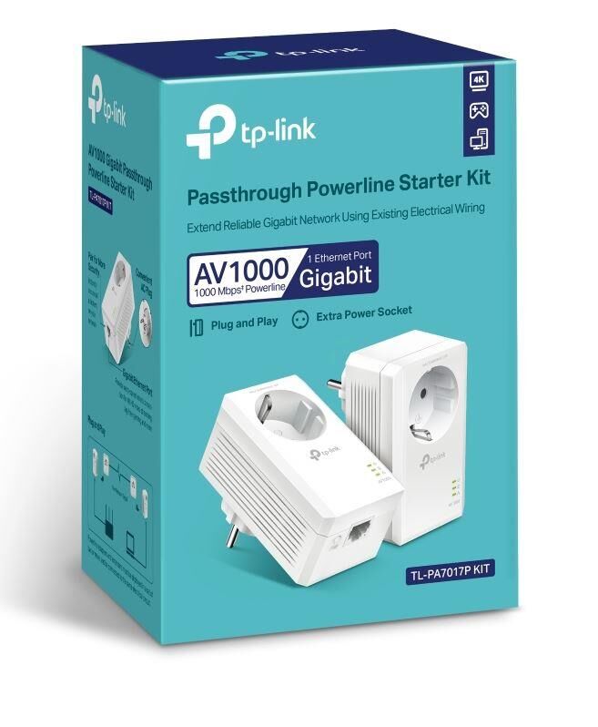 Tp-Link Tl-Pa7017P Kit Av1000 Gigabit Powerline Genisletici