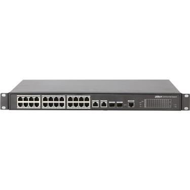 Dahua Pfs4226-24Gt-370 24 Port Gigabit + 2X1Gb Sfp Uplink L2 420W Poe Yöneti̇lebi̇li̇r Rackmount Switch