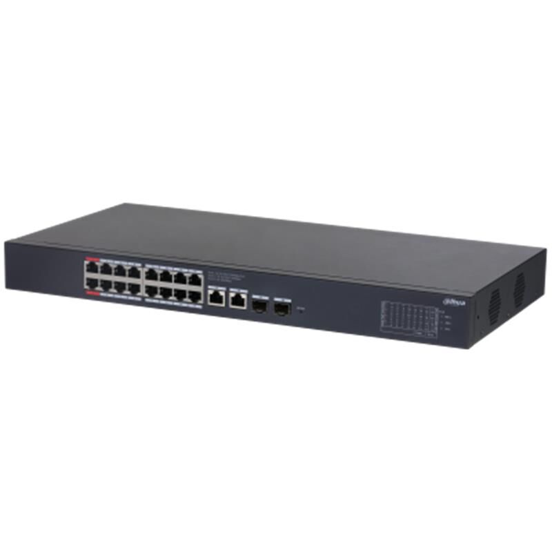 Dahua Cs4220-16Gt-240 16 Port Gigabit + 2X1Gb Sfp/Rj45 Uplink Cloud Yöneti̇lebi̇li̇r 240W Poe Rackmount Switch