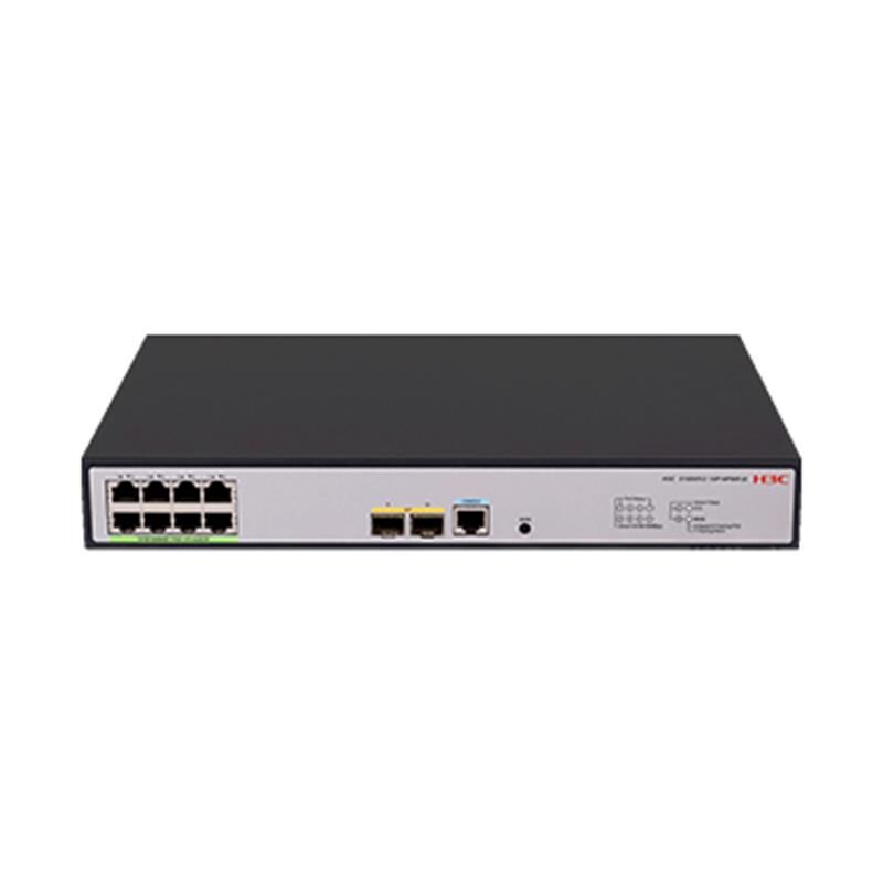 H3C 9801A4Mq S1850V2-10P-Hpwr-Ei 8 Port Gigabit+2X1Gb Sfp 1Xconsole Port Yöneti̇lebi̇li̇r 125W Poe Rackmount Switch