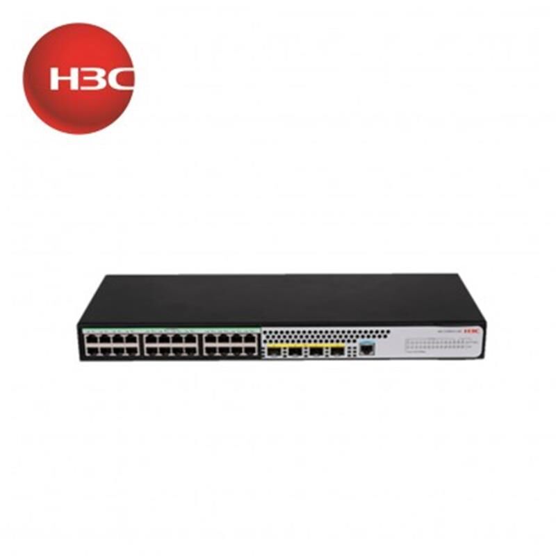 H3C 9801A4Mr S1850V2-28X-Hpwr 24 Port Gigabit+4X10Gb Sfp+ 1Xconsole Port Yöneti̇lebi̇li̇r 370W Poe Rackmount Switch