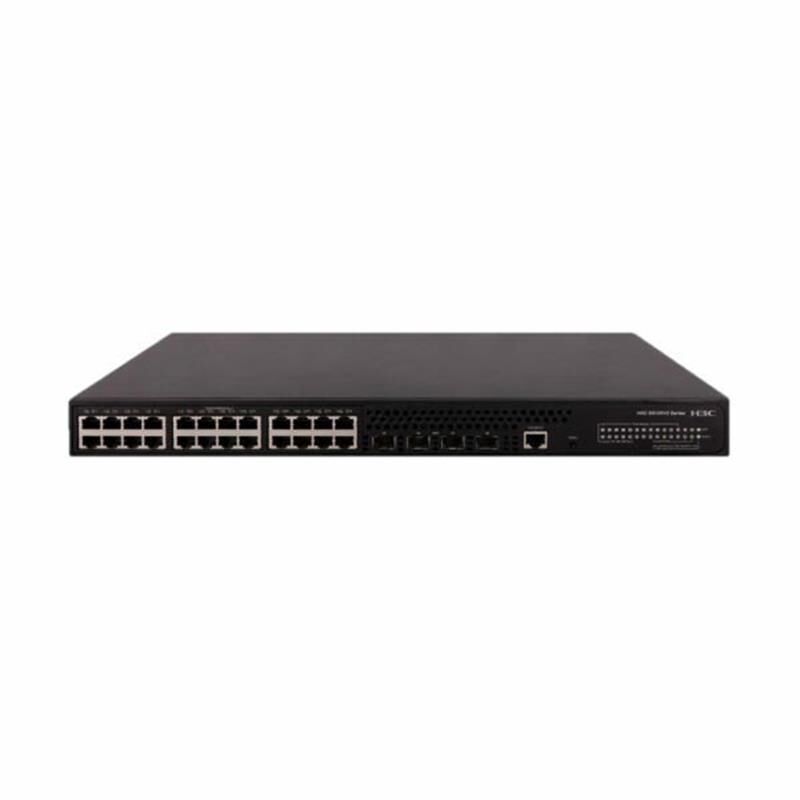 H3C Ls-5120V3-28P-Pwr-Li-Gl L2 24 Port Gigabit+4X1Gb Sfp Uplink 1Xconsole Port Yöneti̇lebi̇li̇r 185W Poe Rackmount