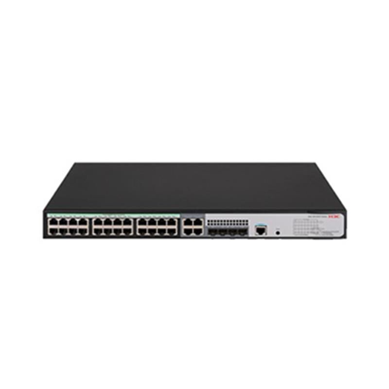 H3C 9801A40V S5120V3-28P-Hpwr-Li 24 Port Gigabit + 4X1Gb Sfp 1Xconsole Port Yöneti̇lebi̇li̇r 370W Poe Rackmount Switch