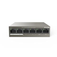 Ip-Com F1106P-4-63W 4 Port 10/100+2X10/100 Uplink Metal Kasa 58W Poe Switch