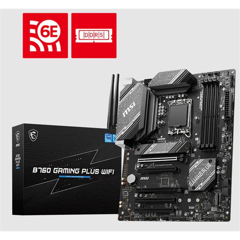 Msi B760 Gaming Plus Wifi Ddr4 6800Mhz 1Xhdmi 1Xdp 2Xm.2 Usb Atx 1700P (12. / 13. Ve 14. Nesi̇l İşlemci̇ İle Uyumlu)