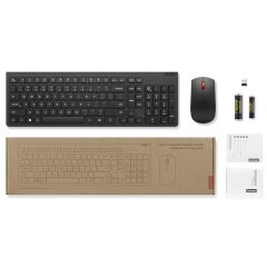 Lenovo 4X31N50744 Kablosuz Si̇yah Q Klavye+Mouse