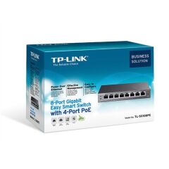 Tp-Link Tl-Sg108Pe 8 Port 10/100/1000 4 Port Poe Easy Smart Desktop Switch