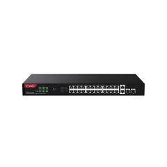 Ip-Com G1128P-24-410W 24 Port Gigabit +2Xgb Rj45/Sfp Uplink 370W Poe Rackmount Switch