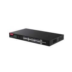 Ip-Com G1128P-24-410W 24 Port Gigabit +2Xgb Rj45/Sfp Uplink 370W Poe Rackmount Switch