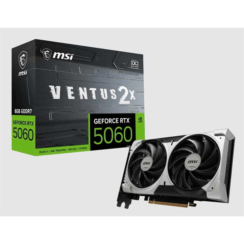 Msi Geforce Rtx5060 8G Ventus 2X Oc V1 8Gb Gddr7 128Bit 1Xhdmi 3Xdp Ekran Karti