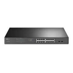 Tp-Link Tl-Sg1218Mpe 16 Port Gigabit + 2Xgigabit Sfp Uplink Yöneti̇lebi̇li̇r 192W Poe Rackmount Switch