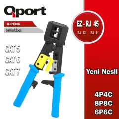 Qport Q-Pen6 Yeni̇ Nesi̇l Ez Rj45-Rj11-Rj12 Pense
