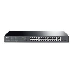 Tp-Link Tl-Sg1428Pe 24 Port Gigabit + 2Xgigabit Rj45/Sfp Uplink Yöneti̇lebi̇li̇r 250W Poe Rackmount Switch