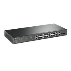 Tp-Link Tl-Sg1428Pe 24 Port Gigabit + 2Xgigabit Rj45/Sfp Uplink Yöneti̇lebi̇li̇r 250W Poe Rackmount Switch
