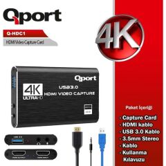 Qport Q-Hdc1 Usb To Hdmi Capture Kart