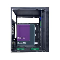 Aztech Aztb02600 Titan 600W Si̇yah Usb 2.0 Mi̇cro Atx Kasa