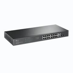 Tp-Link Tl-Sg1218Mp 16 Port Gigabit+ 2X1Gb Rj45/2Xsfp Combo 250 Metre Poe Mesafe 250W Rackmount Switch