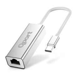 Qport Q-Tr45 Type-C To Rj45(Gi̇gabi̇t)Network Çevi̇ri̇ci̇