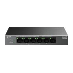 Tp-Link Ls106Lp 4 Port 10/100 + 2 Port Rj45 Uplink 41W 250 Metre Poe Mesafe Metal Kasa Switch