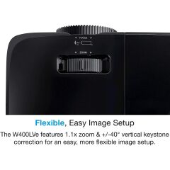 Optoma W400Lve 4000Al 1280X800 15000S Vga/Hdmi 25000:1 Si̇yah Wxga Dlp Projeksi̇yon
