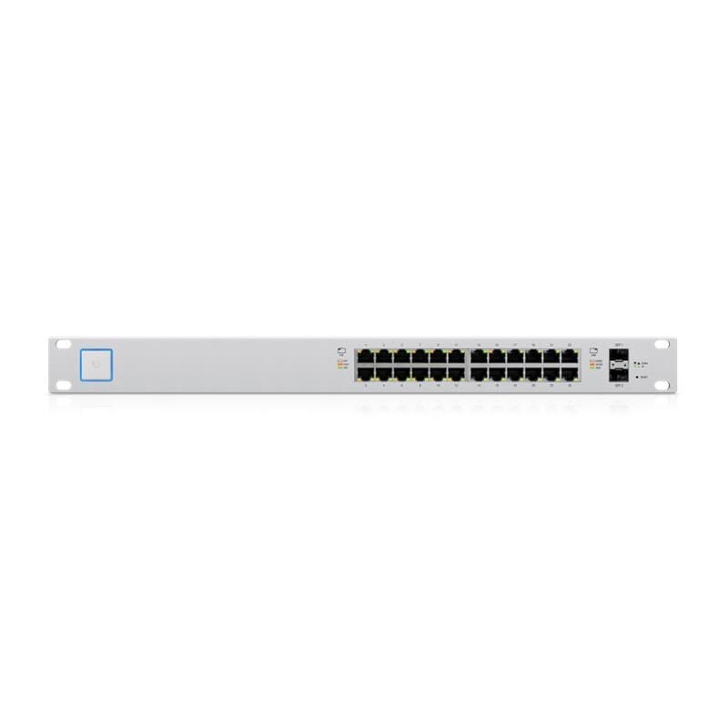 Ubiquiti Us-24-250W 24 Port Gigabit+2X1Gb Sfp+ Consol Port 802.3At/Af Yöneti̇lebi̇li̇r 250W Rackmount Poe Switch