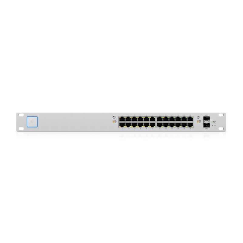 Ubiquiti Us-24-250W 24 Port Gigabit+2X1Gb Sfp+ Consol Port 802.3At/Af Yöneti̇lebi̇li̇r 250W Rackmount Poe Switch