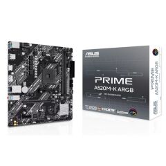 Asus Prime A520M-K Argb Ddr4 5100Mhz 1Xhdmi 1Xdp 1Xm.2 Usb2.0 Matx Am4 (Amd Am4 5000/4000 /3000 Seri̇leri̇ İle Uyumlu)