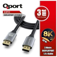 Qport Q-Dp34 1.4V Display Kablo 3M