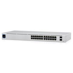 Ubiquiti Usw-24-Poe 24 Port Gigabit + 2X1Gb Sfp Uplink Yöneti̇lebi̇li̇r 95W Poe Rackmount Switch