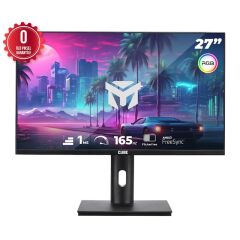27 Cube Pa-27V165F Va 1Ms 165Hz 2Xhdmi 2Xdp 2K Qhd 2560X1440 Freesync Yukseklik Ayari Vesa Pivot Rgb Siyah Sifir Olu Pix