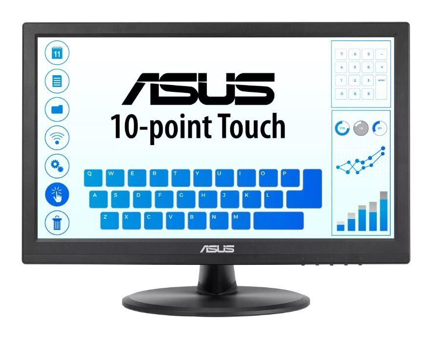 15.6 Asus Vt168Hr 5Ms 60Mhz 1Xvga 1Xhdmi Wxga 1366X768 Flicker-Free Düşük Mavi̇ Işik Dokunmati̇k Ekran Vesa Si̇yah