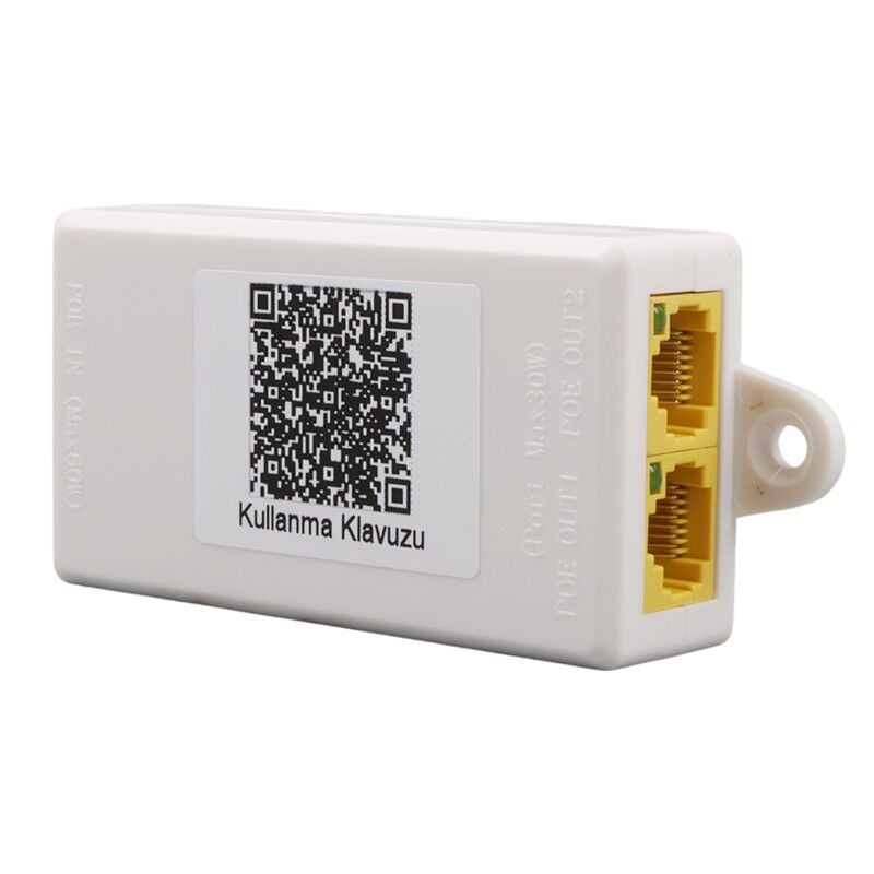 Uranium Poe-Rp12 1 Port Poe Gi̇ri̇ş Besleme+ 2 Port Poe Çikiş 10/100 Plasti̇k Kasa Poe Repeater