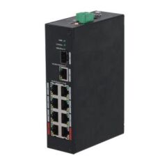 Dahua Pfs3110-8Et-96-V2 8 Port 10/100 + 1Xgb Rj45/1Xgb Sfp Uplink 96W Poe Endüstri̇yel Switch