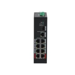 Dahua Pfs3110-8Et-96-V2 8 Port 10/100 + 1Xgb Rj45/1Xgb Sfp Uplink 96W Poe Endüstri̇yel Switch
