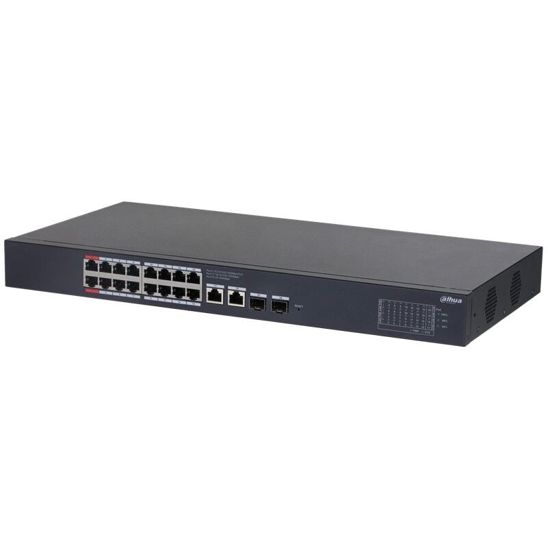 Dahua Cs4220-16Gt-135 16 Port Gigabit 135W Poe + 2X1Gb Sfp/Rj45 Uplink Cloud Yöneti̇lebi̇li̇r Rackmount
