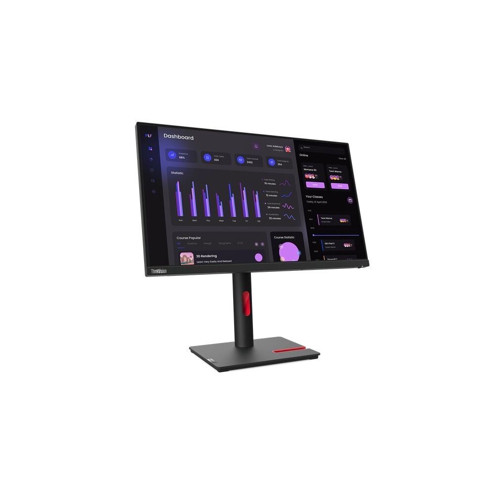 Lenovo 63Cfmatxtk 23.8'' 4Ms 1920X1080 Vga/Hdmi/Display Vesa Pivot Ips Led Monitor
