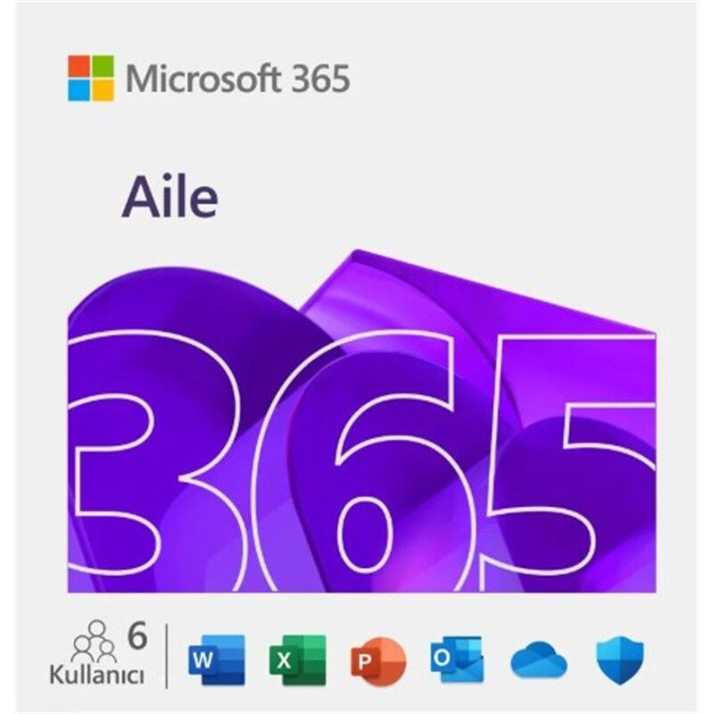Ms 365 Aile Esd 6 Kullanici/1 Yil Ep2-32296 32/64B Tr/Ing (Elektronik Ortamda Gonderilir)
