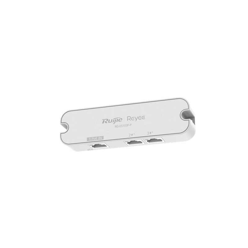 Ruijie Reyee Rg-Es103F-P 3 Port 10/100 Plasti̇k Tak Çaliştir 30W Poe Swi̇tch