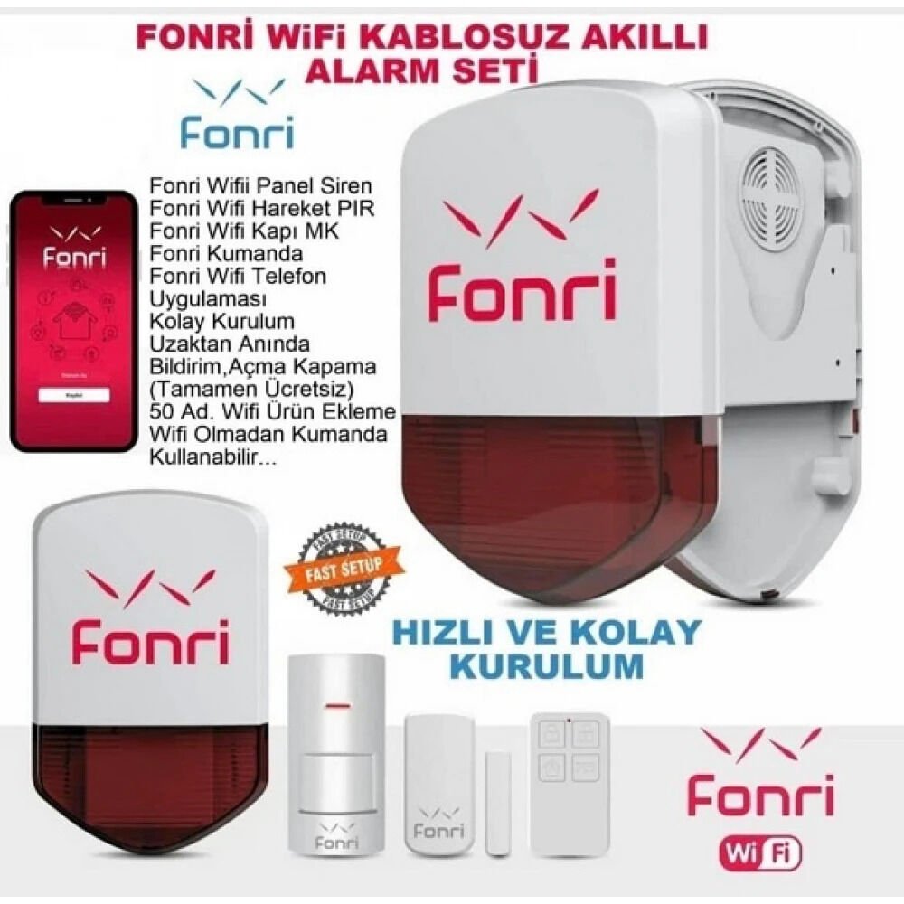 Fonri̇ 1G Wifi Kablosuz Alarm Set Lb-01Wf