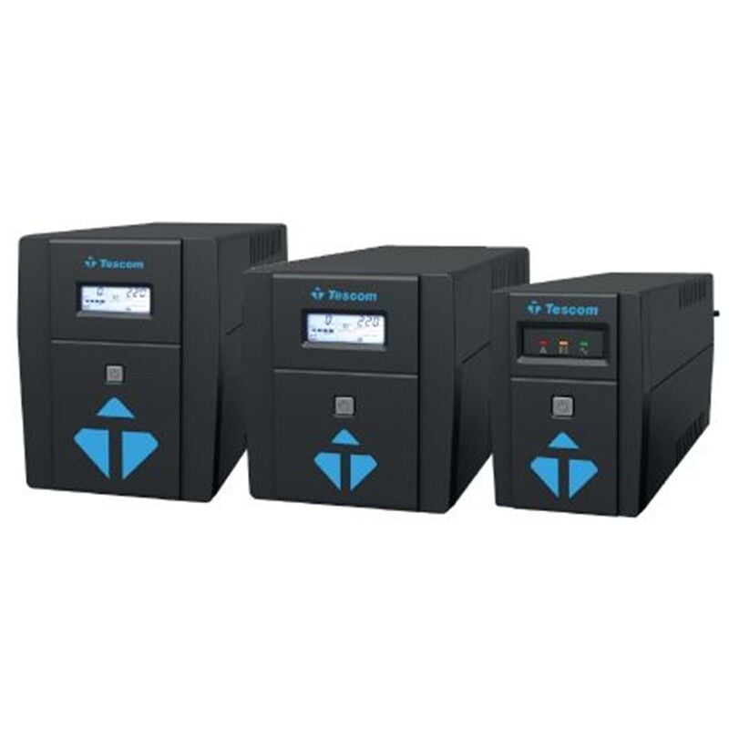 TESCOM LEOAP 1000VA 1F/1F (2X7AH) 5/10DK LCD LINE INTERAKTIF UPS