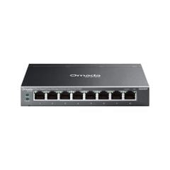 Tp-Link Omada Es208Gp 8 Port Gigabit 8 Port Poe 64W Yoneti̇lebi̇li̇r Metal Kasa Switch