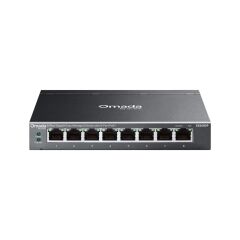 Tp-Link Omada Es208Gp 8 Port Gigabit 8 Port Poe 64W Yoneti̇lebi̇li̇r Metal Kasa Switch