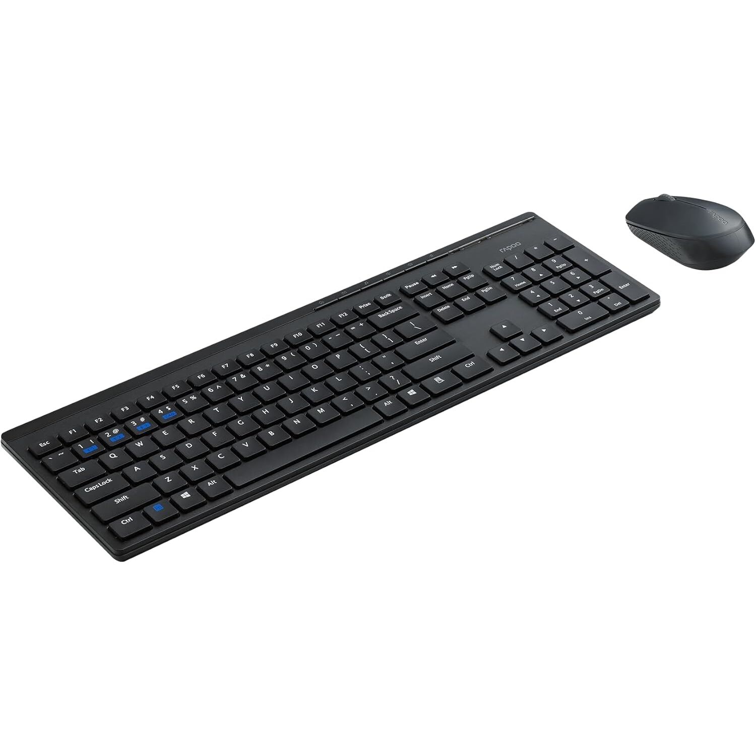 Rapoo 8110M Kablosuz Si̇yah Q Klavye+Mouse
