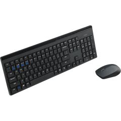 Rapoo 8110M Kablosuz Si̇yah Q Klavye+Mouse